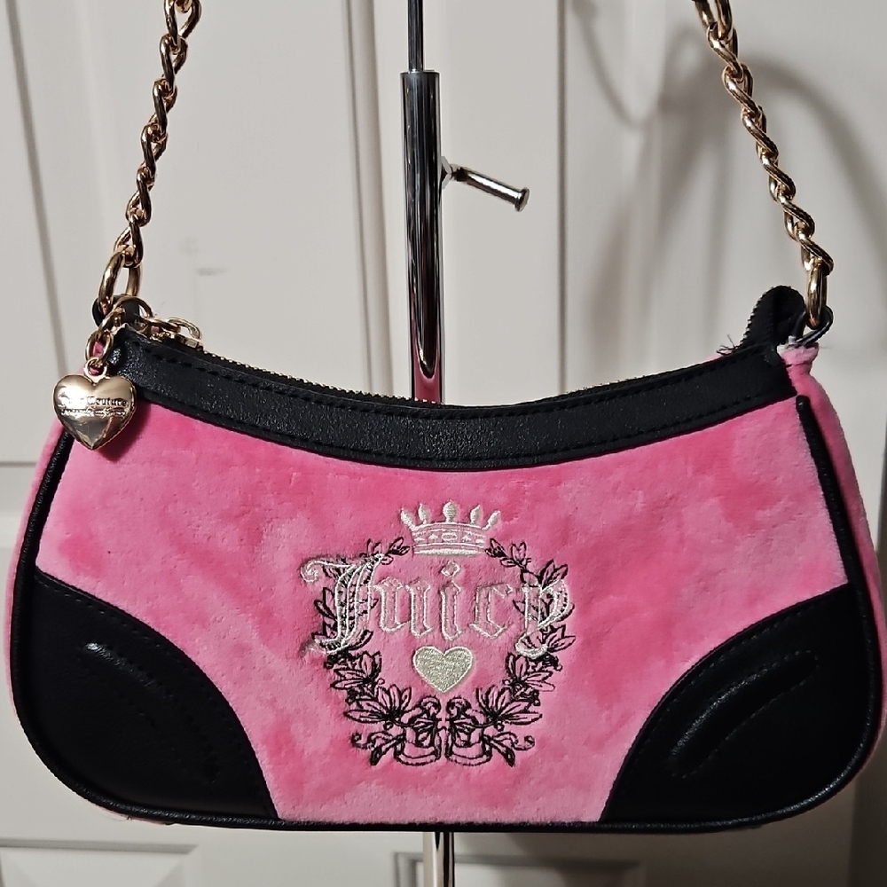 Juicy Couture NWOT Pink Veloure Shoulder Bag